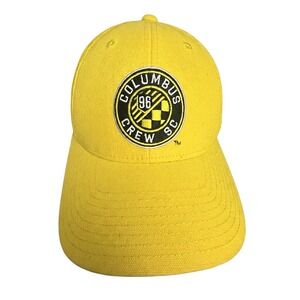 Columbus Crew SC MLS Adidas Soccer Mesh Snapback Trucker Cap Hat Men's OSFA
